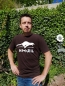 Preview: HILLBIL RACING & OUTDOOR WEAR - HILLBIL Marken T-shirt in braun