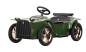 Preview: D.Throne S olive grün - Elektrischer Kinderwagen und edles Luxus Kinder Elektroauto 2in1
