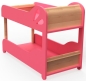 Preview: MOOVER Toys - LINE Puppenhochbett / Line Bunk Bed Pink Pantone 191 C