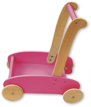 MOOVER Toys - LINE Lauflernwagen Holz (rosa) / baby walker pink
