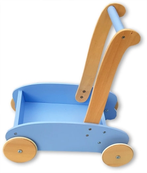 MOOVER Toys - LINE Lauflernwagen Holz (hellblau) / baby walker light blue