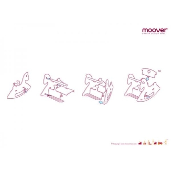 MOOVER Toys - Schaukelpferd aus Holz (flieder) / rocking horse purple