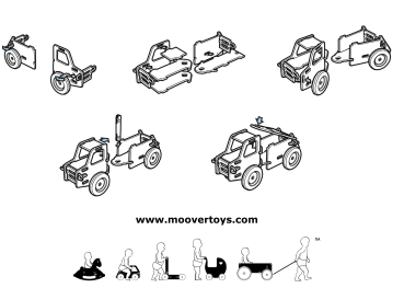 MOOVER Toys - Junior Truck (flieder) / dump truck (light purple)