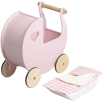 MOOVER Toys - Maxi Puppenwagen Bettwäsche 5tlg. (pink) / dolls pram beddings (pink)