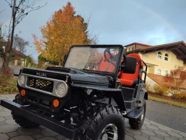 HILLBIL XTR-9 Elektro Kinderauto 1200 W bis 40 km/h mit Alufelgen und Anhängerkupplung - Elektroauto für Kinder