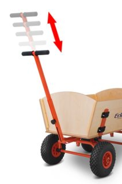 Bollerwagen - Handcart 100 cm luftbereift mit Hinterachsenlenkung