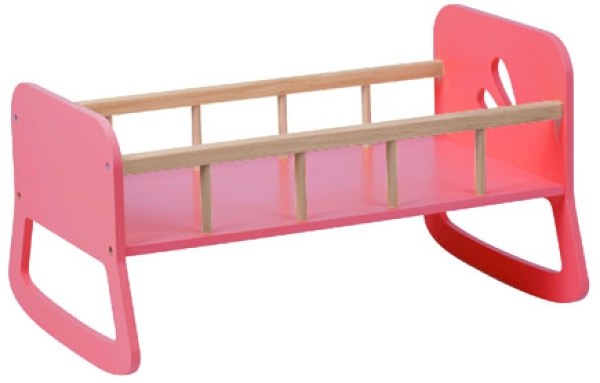 MOOVER Toys - LINE Puppenbett Puppenwiege (pink/pantone 191C) / Line dolls cradle pink