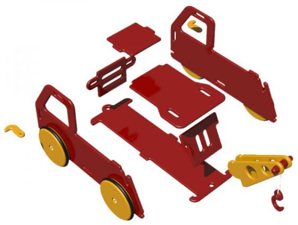 MOOVER Toys - Baby Lastwagen (natur) mit Abschlepphaken / baby truck natural