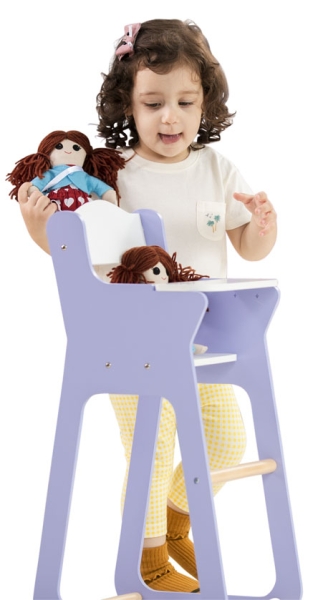 MOOVER Toys - LINE Puppen Hochstuhl (hellrosa) / dolls high chair light pink