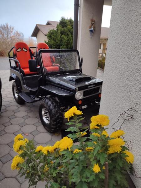 HILLBIL XTR-9 Elektro Kinderauto 1200 W bis 40 km/h mit Alufelgen und Anhängerkupplung - Elektroauto für Kinder