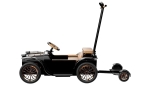 D.Throne S schwarz - Elektrischer Kinderwagen und edles Luxus Kinder Elektroauto 2in1